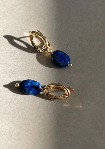 עגילי ״לאפיס״ | "LAPIS" earrings