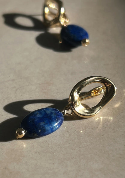 עגילי ״לאפיס״ | "LAPIS" earrings