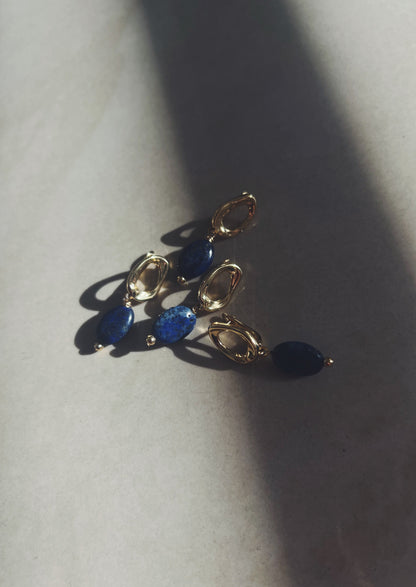 עגילי ״לאפיס״ | "LAPIS" earrings