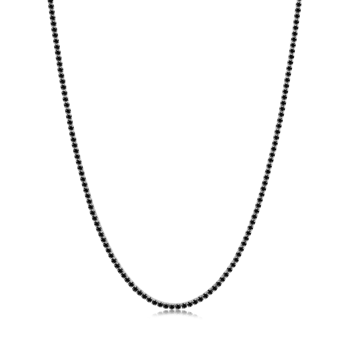 ״TENNIS״ necklace black | שרשרת טניס שחורה